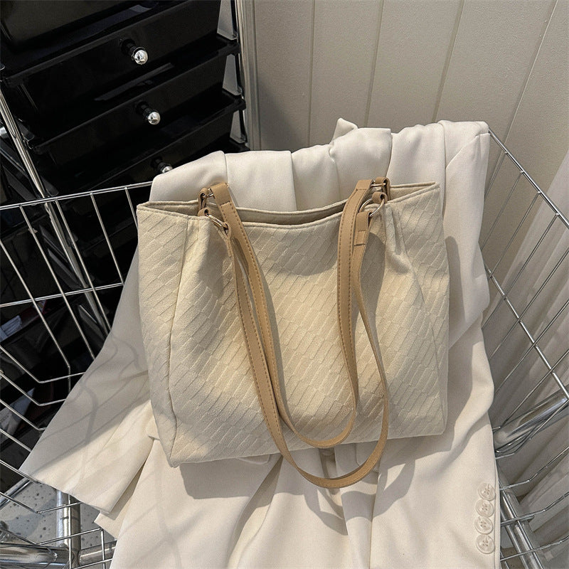 Casual Large Capacity Shoulder Bags Women Fashion Shopping Handbag - One Red Hill