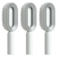 Self Cleaning Hair Brush For Women One-key Cleaning Hair Loss Airbag Massage Scalp Comb Anti-Static Hairbrush - One Red Hill