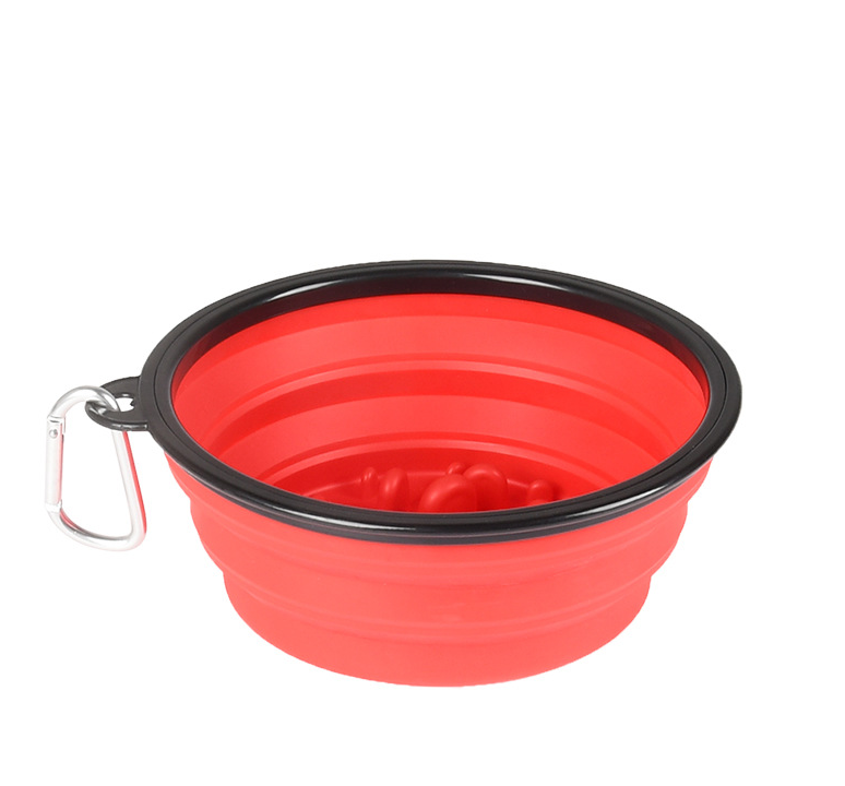Outdoor Portable Pet Collapsible Slow Food Bowl - One Red Hill