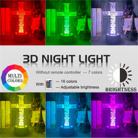 3D light, colorful touch remote control LED - One Red Hill