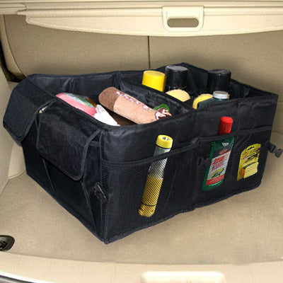 Car storage can store and organize packages - One Red Hill