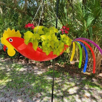 Colorful Bird Parrot Flower Pot Courtyard Garden Decoration - One Red Hill