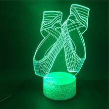 Ballet 3D Night Light Led Colorful Smart Remote Control - One Red Hill