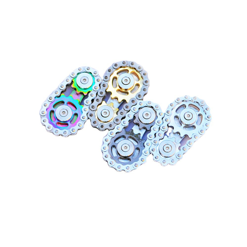 Seven Color EDC Gear Chain Fidget Spinner