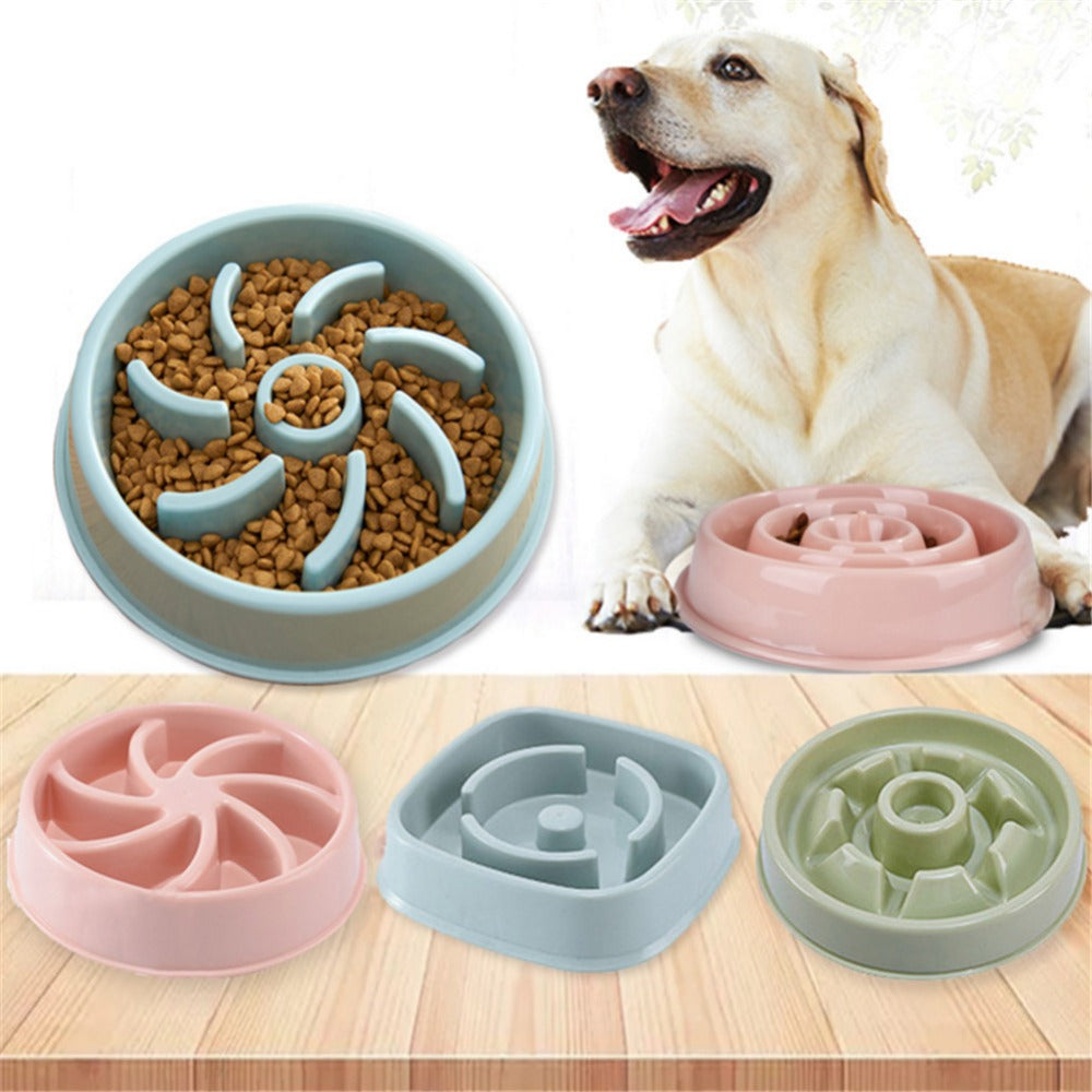 Cats Choke Prevention Slow Food Bowl