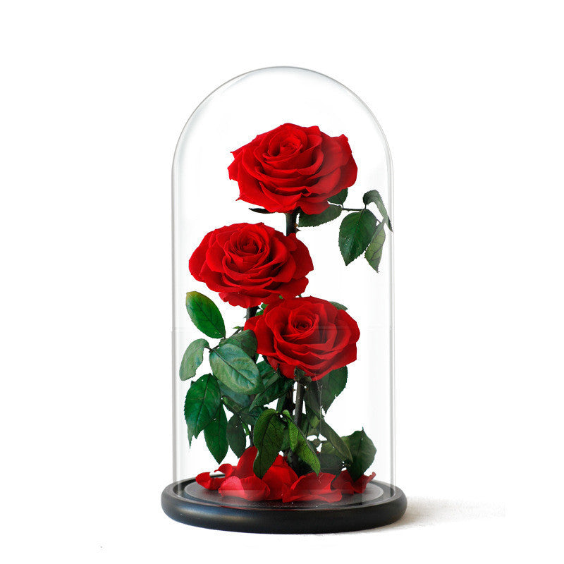 Rose Glass Cover Valentine's Day Christmas Gift