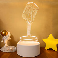 3D Light Colorful Touch Remote Control LED Visual Light 3D Small Table Lamp - One Red Hill