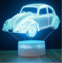 Colorful Touch Remote Control LED Visual Light Gift 3D Small Table Lamp - One Red Hill