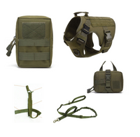 Tactical Dog Harness Pet German Shepherd K9 Training Vest Dog Harness And Leash Set For All Breeds Dogs - One Red Hill