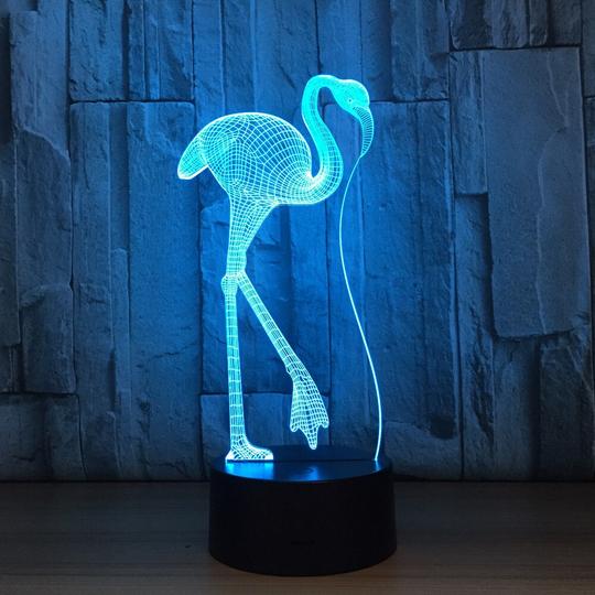 Colorful Touch Remote Control LED Visual Light Gift 3D Small Table Lamp - One Red Hill