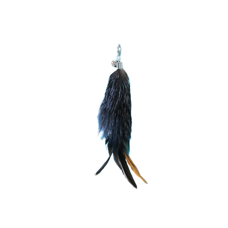 Pet Toy Cat teasing Stick Extendable 180cm Rod Feather Replacement Head Adjustable Extendable Fishing Toy Rod & Feather-Rope  SOLD SEPARATELY