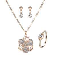 Heart Pendant Jewelry Set Rhinestone Jewellery - One Red Hill