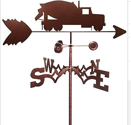 Weather Retro Iron Roof Decoration