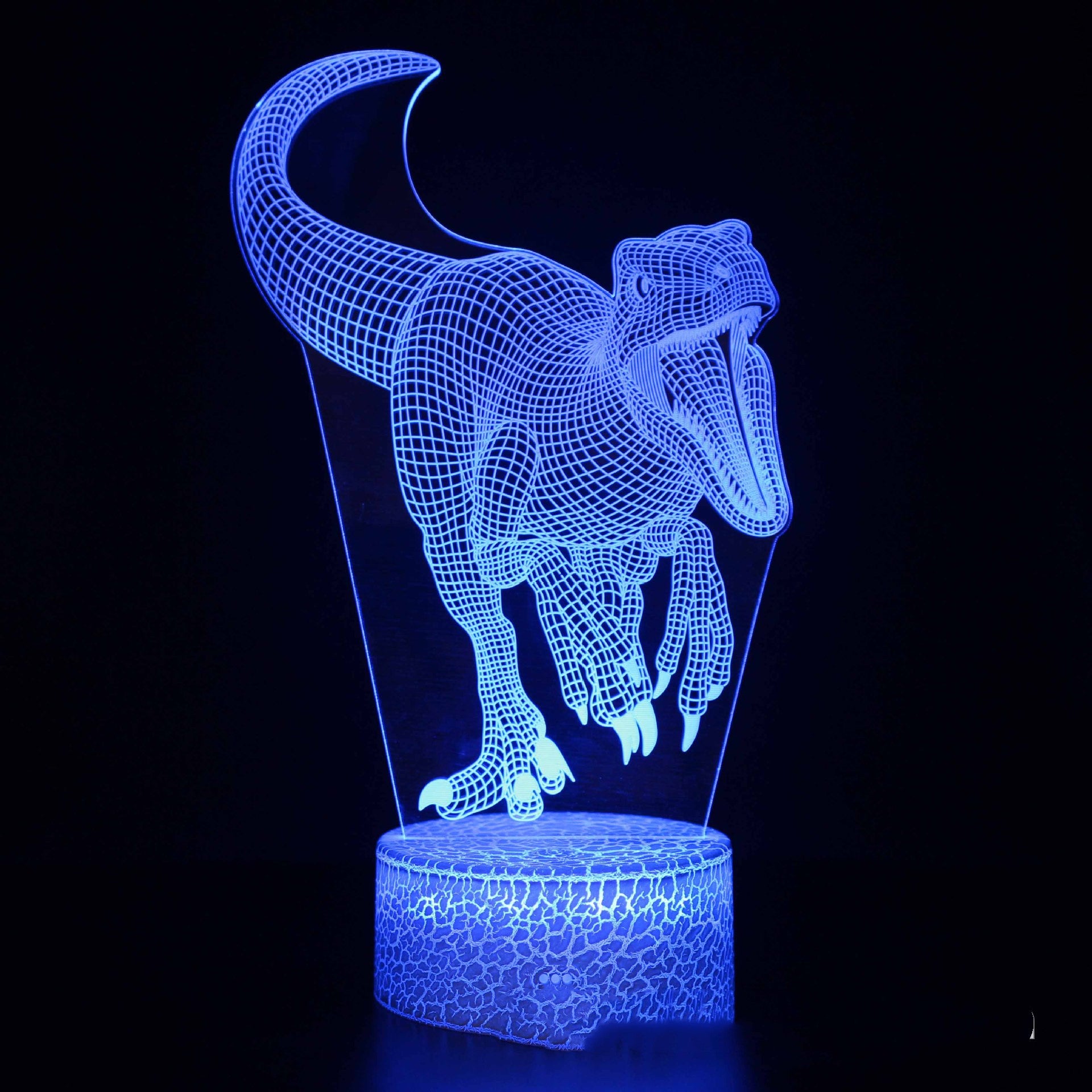 Dinosaur series colorful 3D table lamp LED touch remote control - One Red Hill