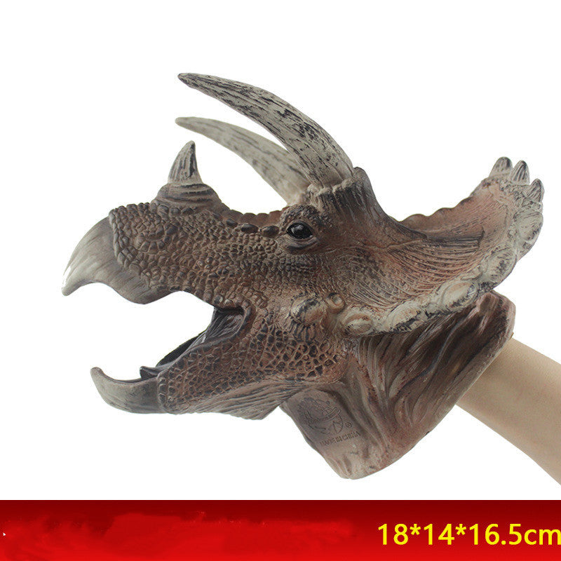 Soft Doll Dinosaure Hand Puppets Figure Head Animal