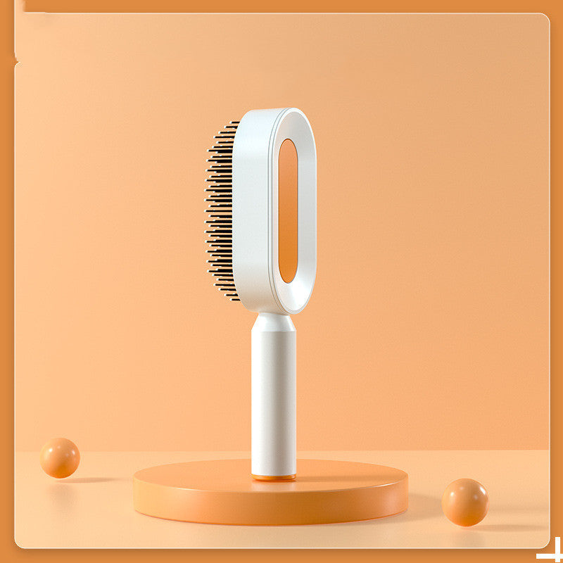 Self Cleaning Hair Brush For Women One-key Cleaning Hair Loss Airbag Massage Scalp Comb Anti-Static Hairbrush - One Red Hill