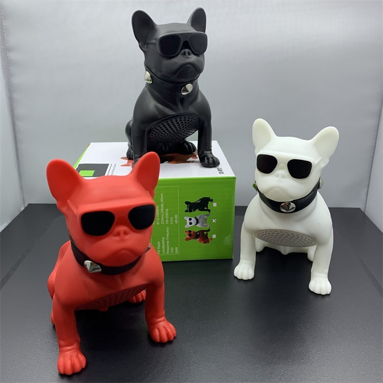 Mini Full Body Bulldog Bluetooth Speaker - It MAKES THE STATEMENT ! !  Who's The Boss ! ! - One Red Hill