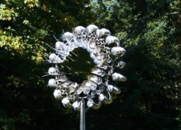 Unique And Magical Metal Windmill Outdoor Dynamic Wind Spinners Wind Catchers Exotic Yard Patio Lawn Garden Decoration - One Red Hill