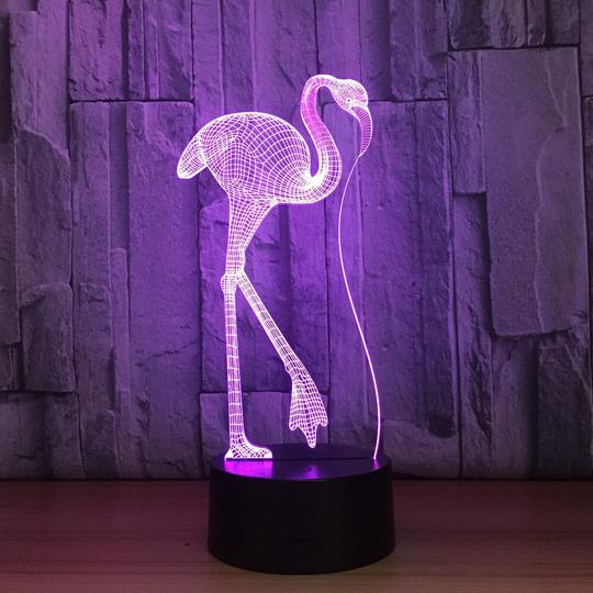 Colorful Touch Remote Control LED Visual Light Gift 3D Small Table Lamp - One Red Hill