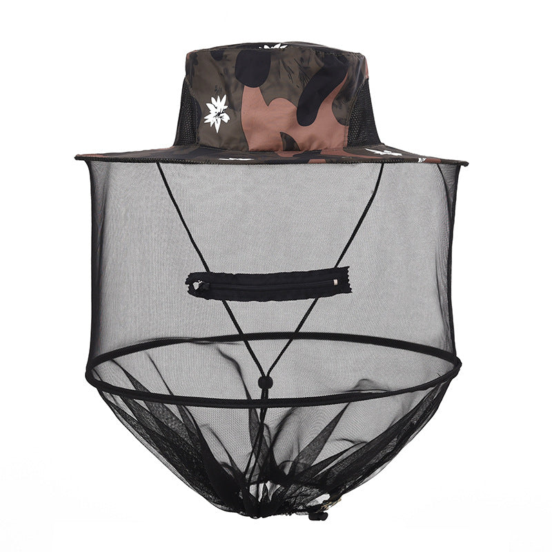 Outdoor Fishing Cape Mosquito Repellent Hat - One Red Hill