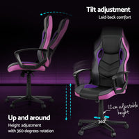 Artiss Gaming Office Chair Computer Chairs Purple - One Red Hill
