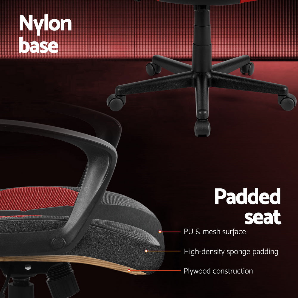 Artiss Gaming Office Chair Computer Chairs Red - One Red Hill