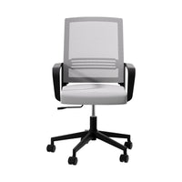 Artiss Mesh Office Chair Computer Gaming Desk Chairs Work Study Mid Back Grey - One Red Hill