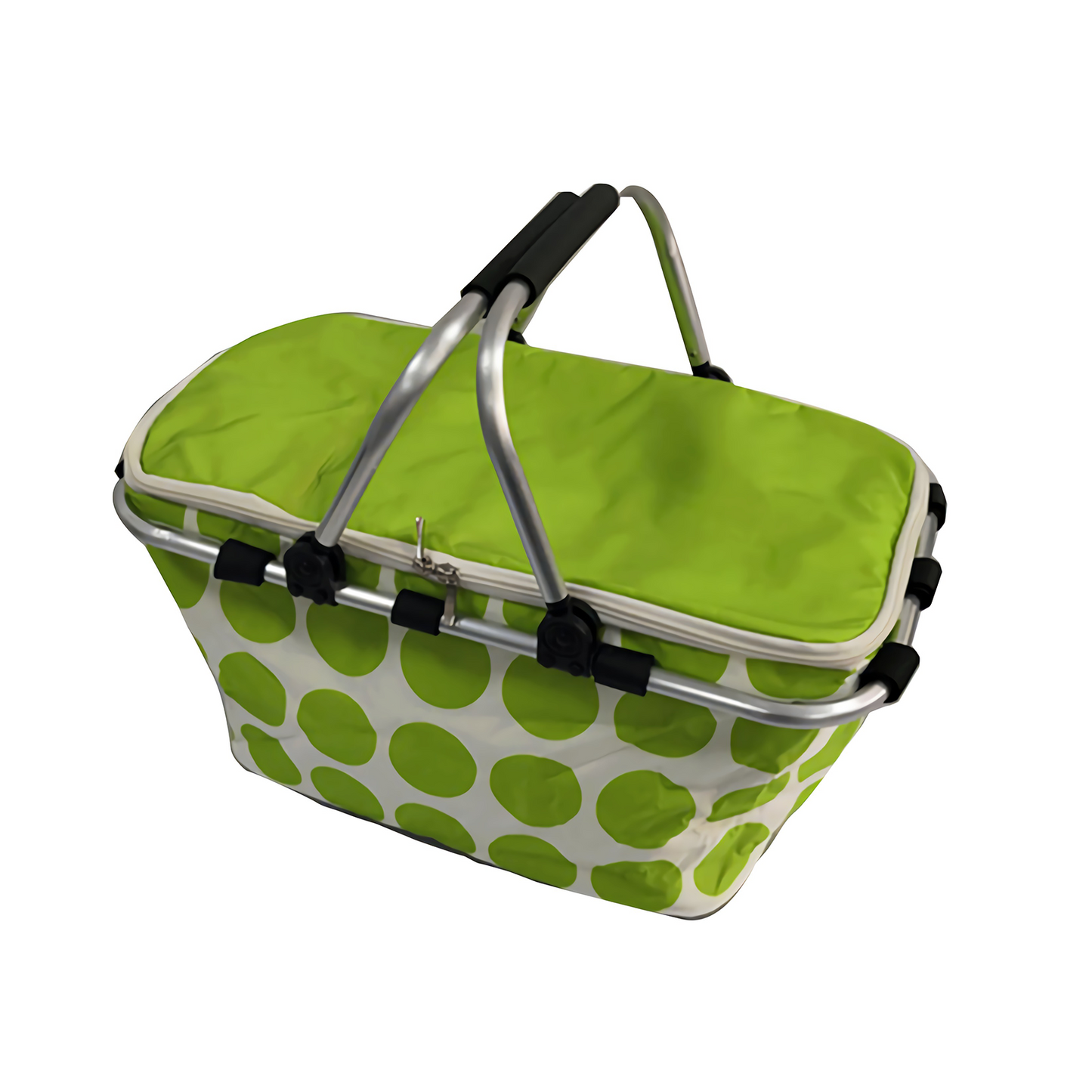 Large Folding Picnic Bag Basket Hamper Camping Hiking Insulated Lunch Cooler Bag - One Red Hill