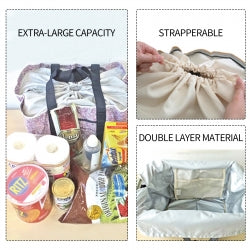 Large Supermarket Shopping Bag Eco Grocery Shoulder Bag Tote Foldable Reusable - One Red Hill