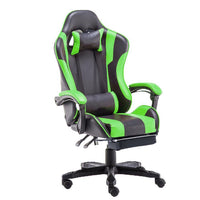 Gaming Chair Office Computer Seating Racing PU Executive Racer Recliner Large Black White - One Red Hill