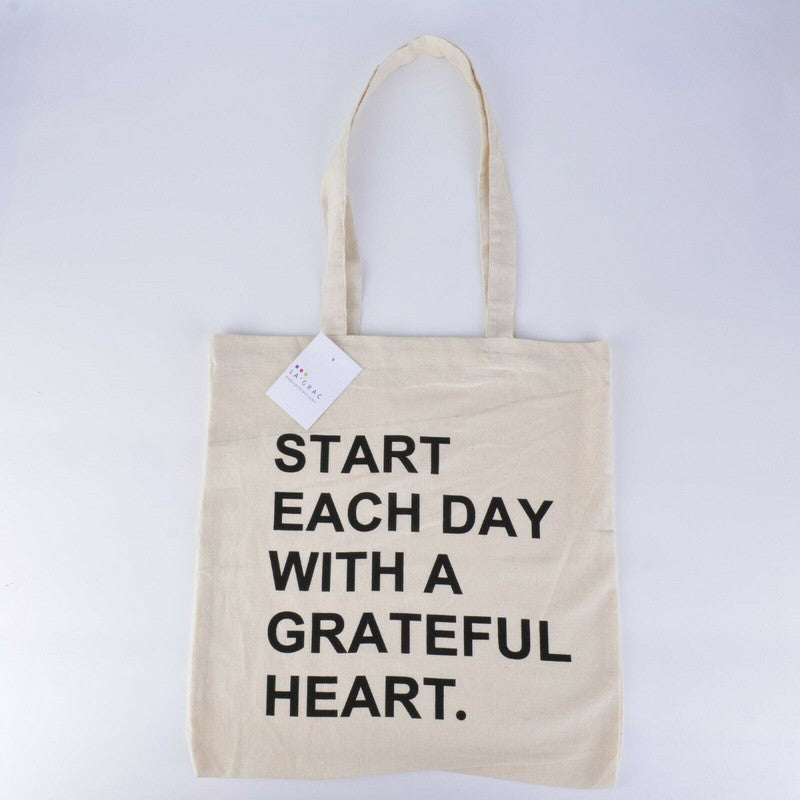 4 pcs Recyclable Eco-friendly Tote Canvas Cotton Printed Shopping Bags - One Red Hill