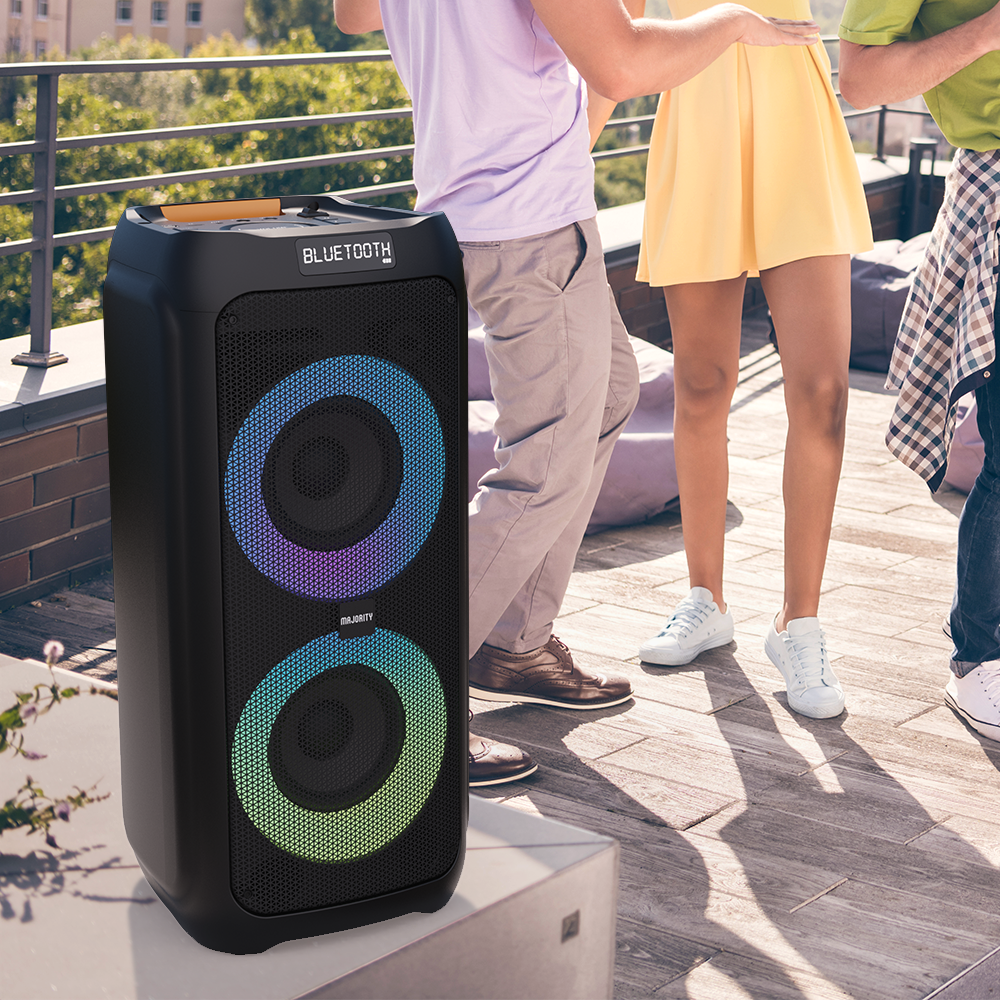 Majority P300 Party Speaker 300W Karaoke & PA System - One Red Hill