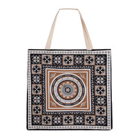 J Elliot Home Kasbah Cotton Tote Shopping Bag 40.5x43x10cm Black - One Red Hill