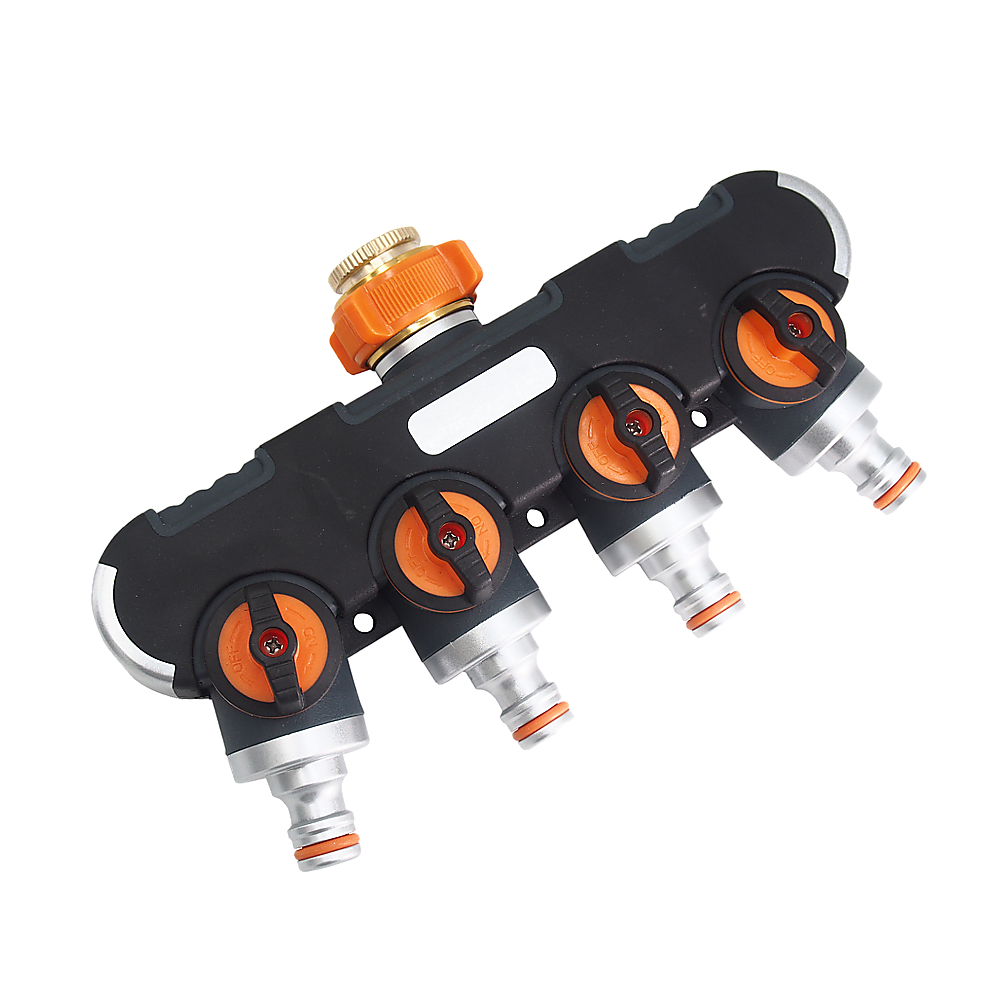 4-Way Water Distributor Garden Irrigation - One Red Hill