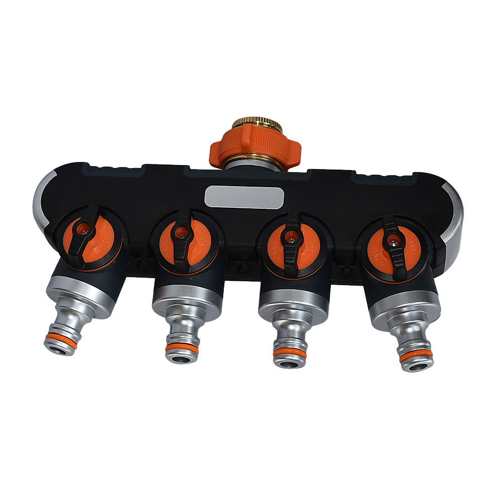 4-Way Water Distributor Garden Irrigation - One Red Hill