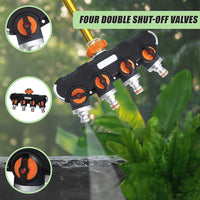 4-Way Water Distributor Garden Irrigation - One Red Hill