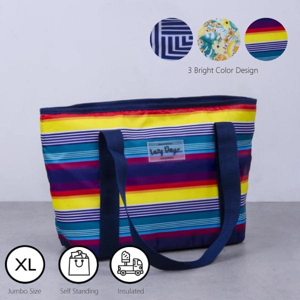 6L Food Safe Insulated Jumbo Cooler Tote - Rainbow - One Red Hill