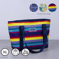 6L Food Safe Insulated Jumbo Cooler Tote - Rainbow - One Red Hill