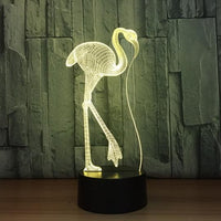 Colorful Touch Remote Control LED Visual Light Gift 3D Small Table Lamp - One Red Hill