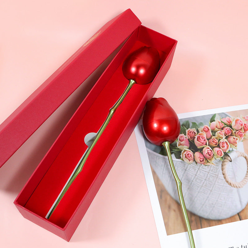 Valentine's Day Confession Single Rose Gift Box - One Red Hill
