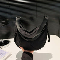 Nylon Washed Cloth Shoulder Bag Large-capacity Crossbody Bags - One Red Hill