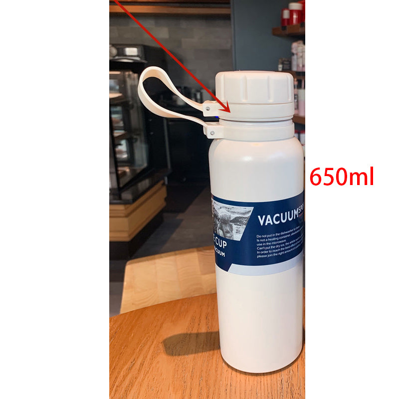 Outdoor Sports Bottle Portable Large Capacity Stainless Steel Vacuum Flask Water Cup - One Red Hill