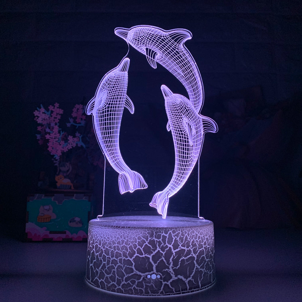Remote Touch Control 3D LED Night Light - One Red Hill