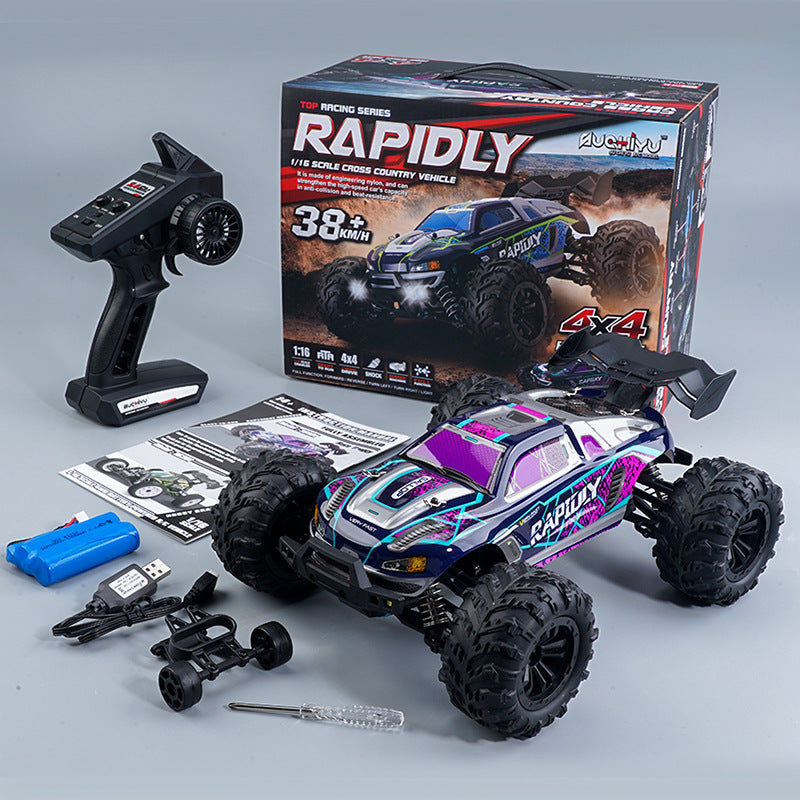 Brushless Four-wheel Drive Off-road Climbing RC Remote Control CarSedanpickup Model Car - One Red Hill