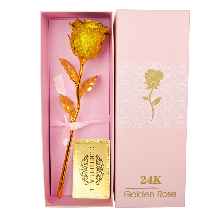 Gold Foil Rose Creative Valentine's Day Gift