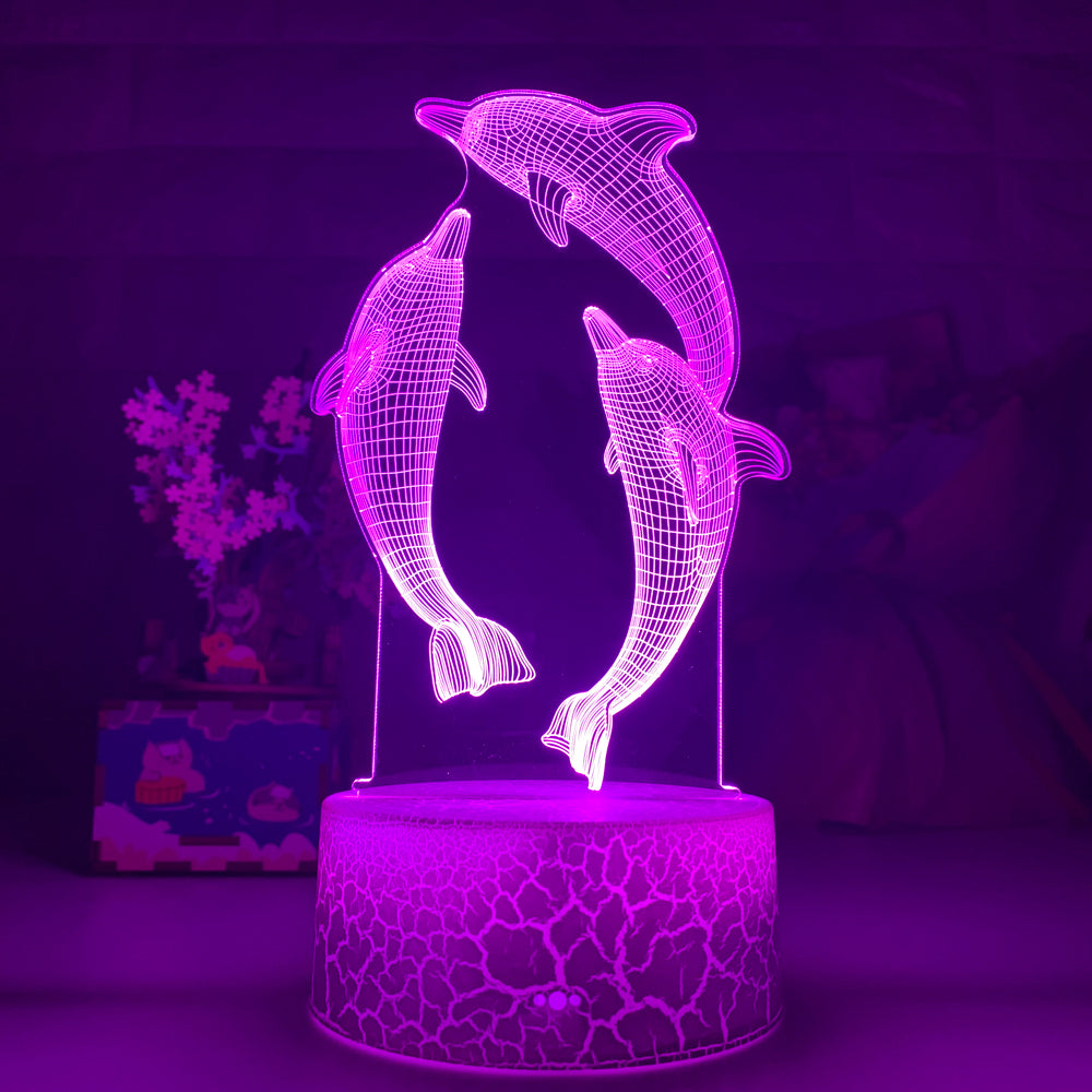 Remote Touch Control 3D LED Night Light - One Red Hill