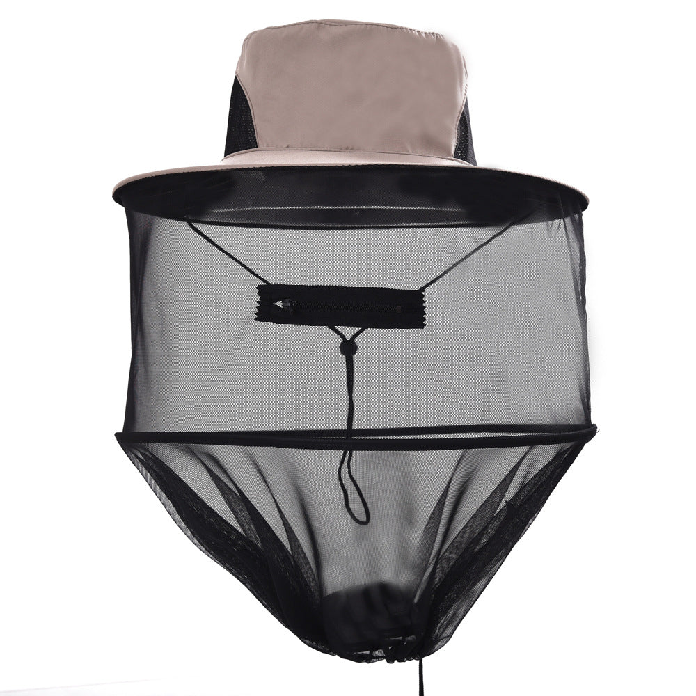 Outdoor Fishing Cape Mosquito Repellent Hat - One Red Hill