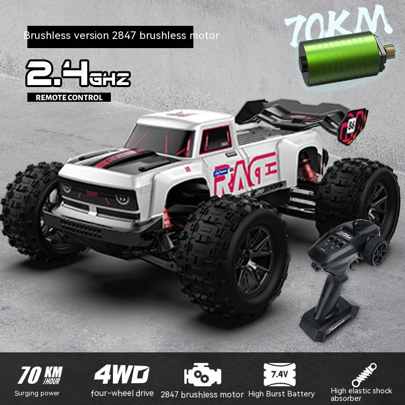 Four-wheel Drive Brushless Remote Control Car Toy - One Red Hill