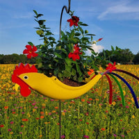 Colorful Bird Parrot Flower Pot Courtyard Garden Decoration - One Red Hill