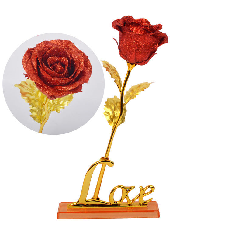 Gold Foil Rose Creative Valentine's Day Gift